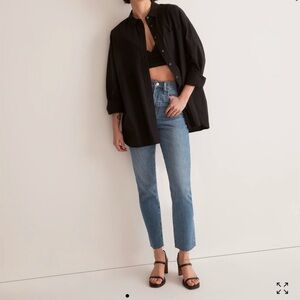Madewell The Perfect Vintage Jean in Earlside Wash: Raw-Hem Edition